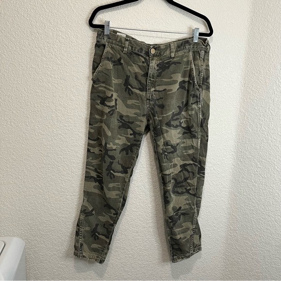 AMO Slouch Trouser Camo Spring Pants Jeans Crop High Rise Womens Size 30 - Picture 10 of 10